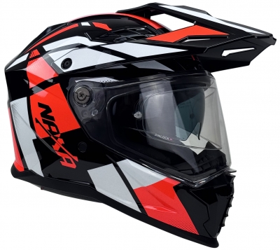 KASK NAXA C04 CZARNY / CZERWONY