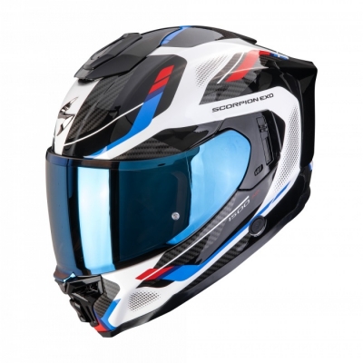 KASK SCORPION EXO-1500 AIR SLEEK White-Red-Blu