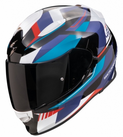 KASK SCORPION EXO-491 ABILIS BLACK-BLUE-RED