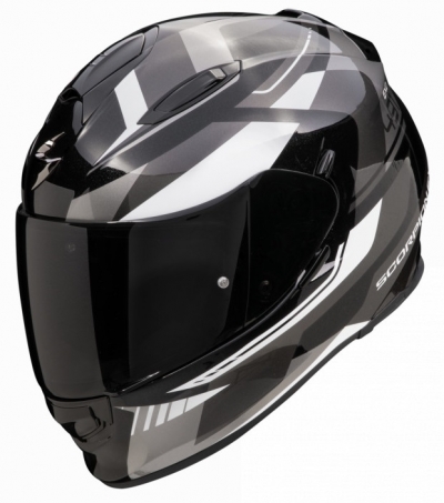 KASK SCORPION EXO-491 ABILIS BLACK-SILVER-WHITE