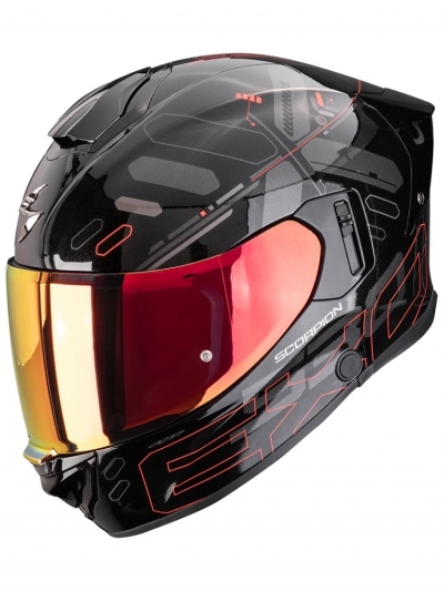KASK SCORPION EXO-530 AIR FOND METAL BK-RD