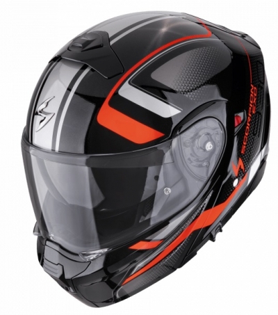 KASK SCORPION EXO-930 ARDENS METALLIC BK-RED