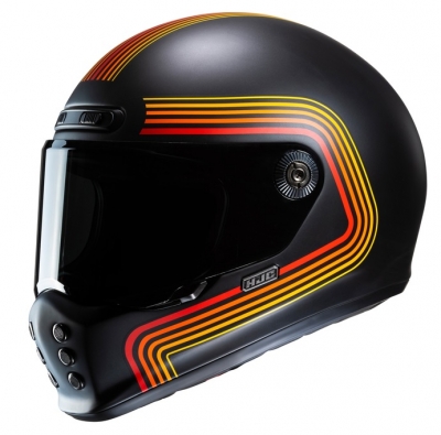 Kask Hjc V10 Foni Black Red