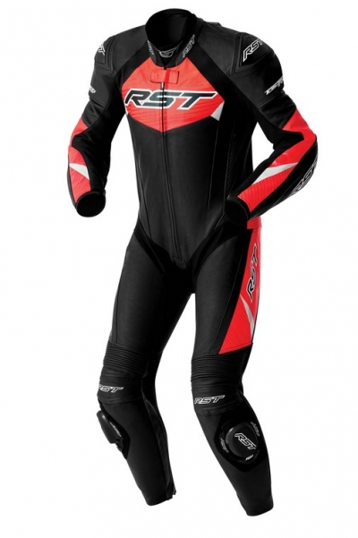 Kombinezon Jednoczęściowy RST Tractech Evo D3O Black Fluo Red