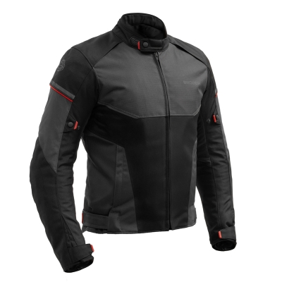 Kurtka Broger Grid Black Dark Grey Red